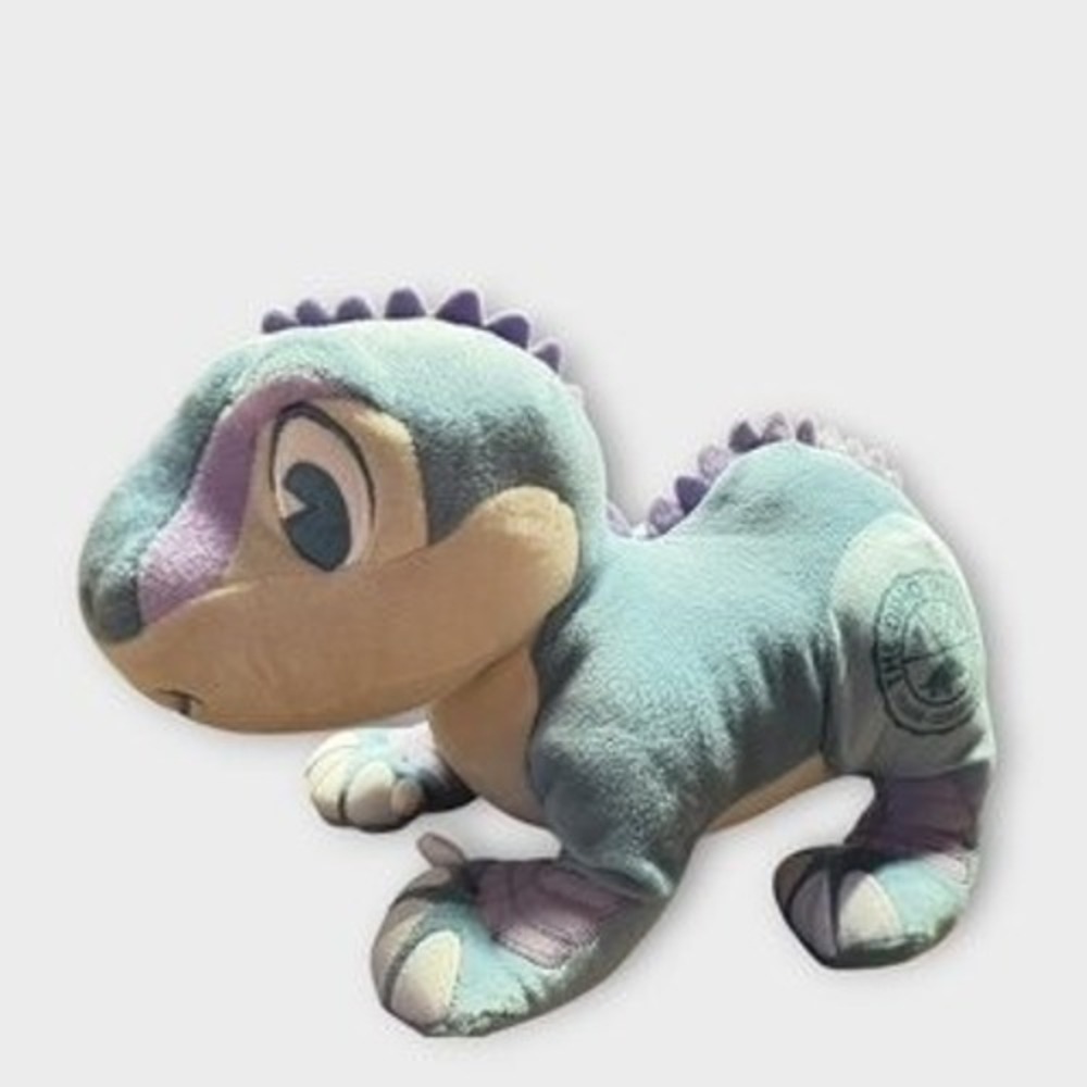 Disney Parks Animal Kingdom The Dino Institute Iguanodon Dinosaur Plush Blue - Picture 2 of 6